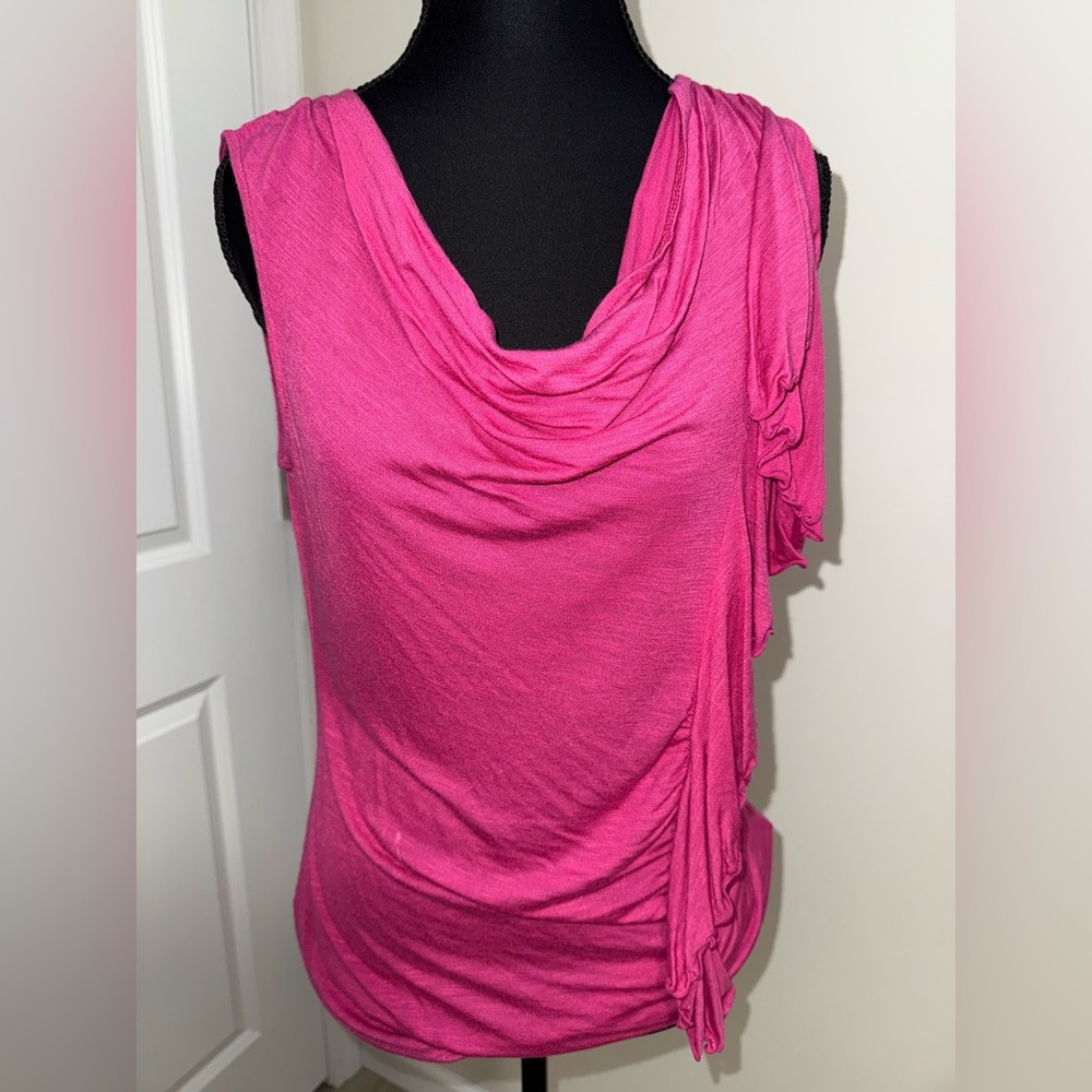INC Hot Pink Sleeveless Blouse
